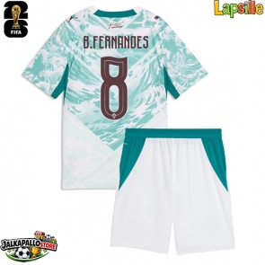 Portugali Bruno Fernandes #8 Vieraspaita Lapsille MM-kisat 2026 Lyhythihainen (+ shortsit)